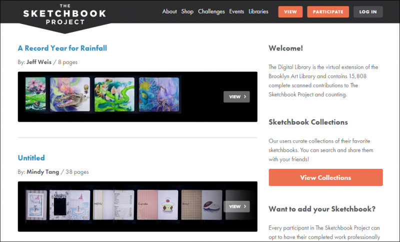 blog the sketchbook project