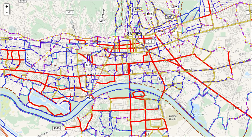 biciklistička karta zagreba Nova karta biciklističkih staza za Zagreb – Journal.hr biciklistička karta zagreba