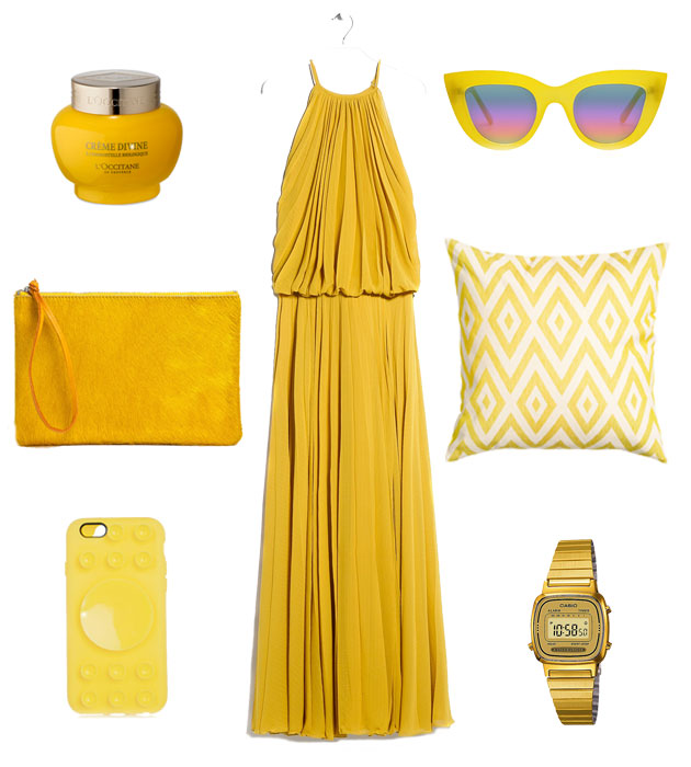 žuti odjevni komadi