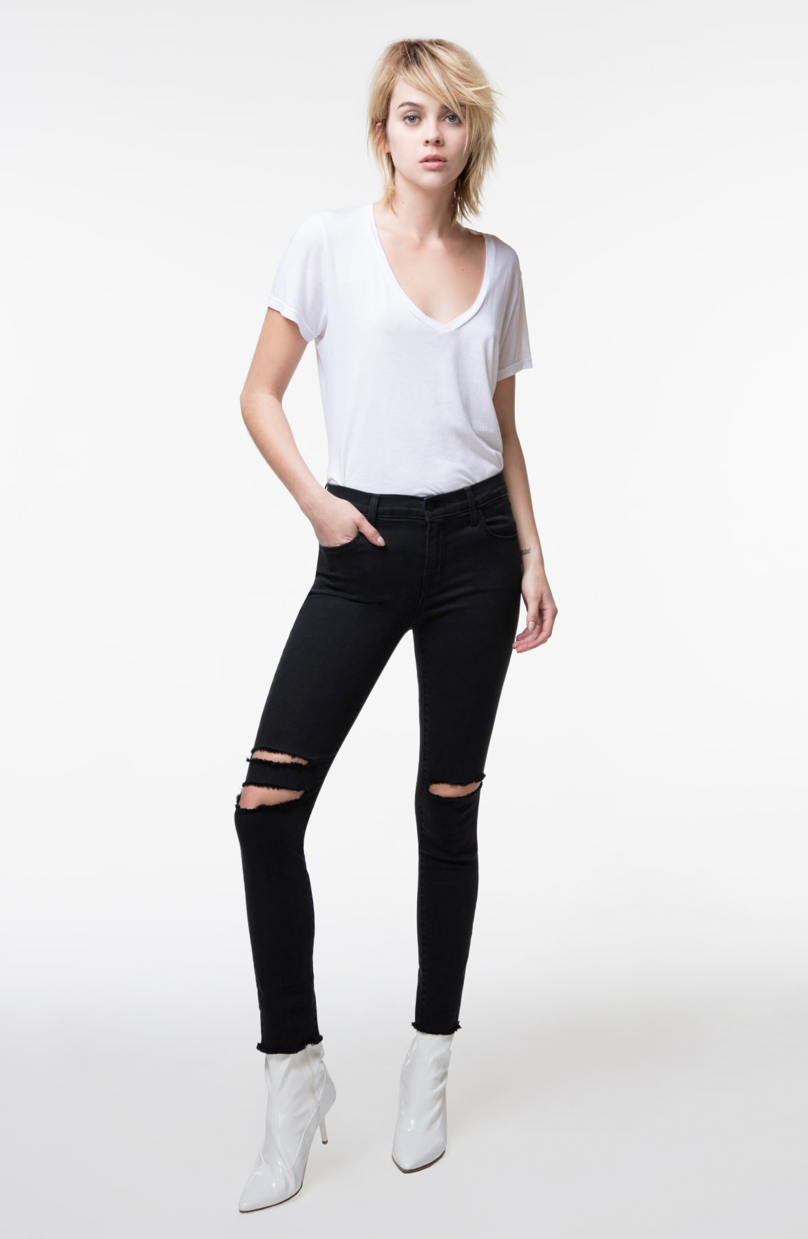 J Brand Ankle Mid-Rise Skinny Jeans