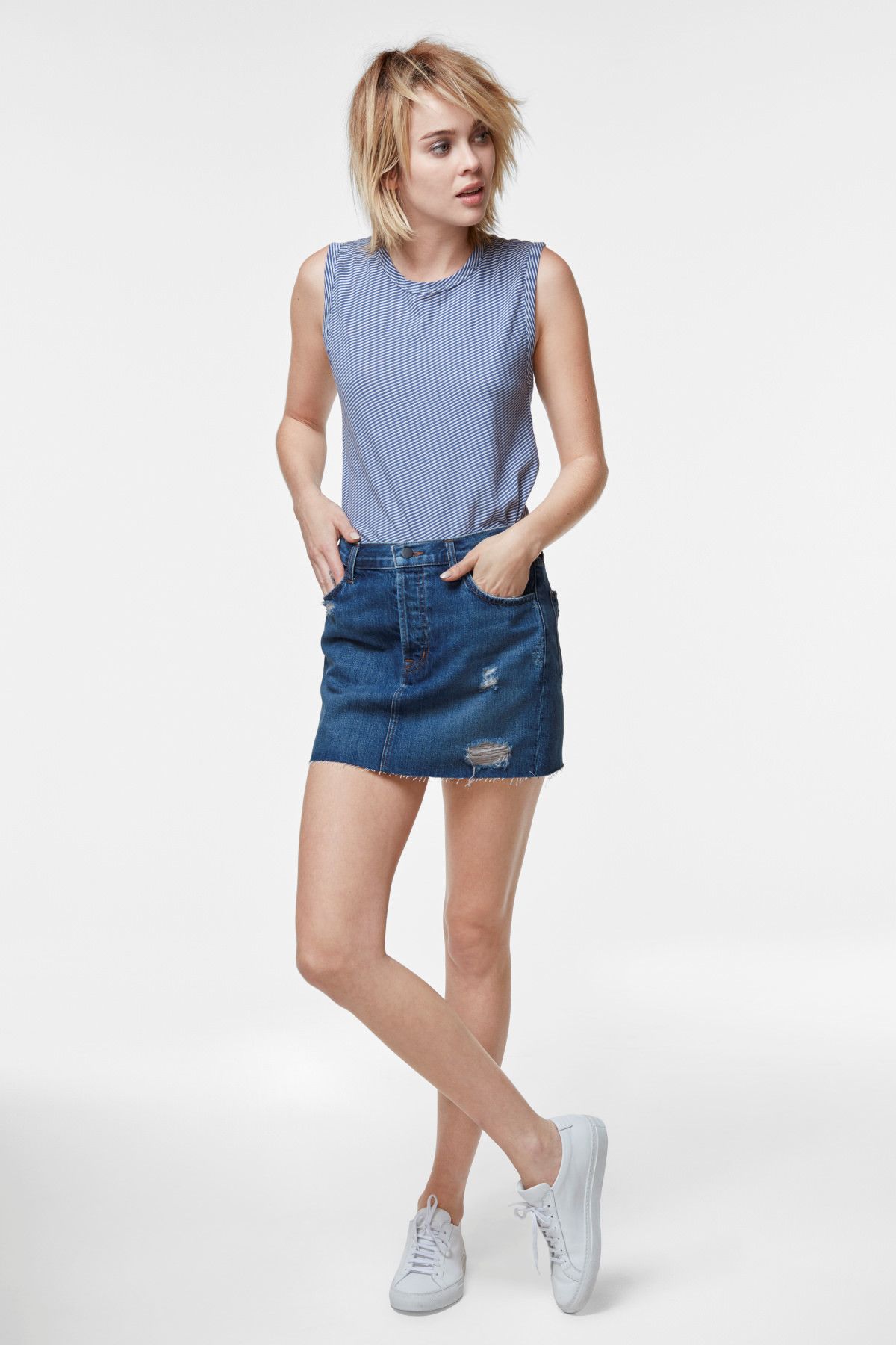 J Brand Bonny Mid-Rise Mini Skirt