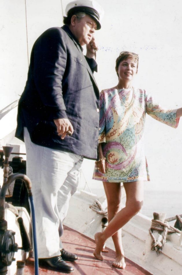 Jeanne Moreau i Orson Welles na Hvaru 1967.
