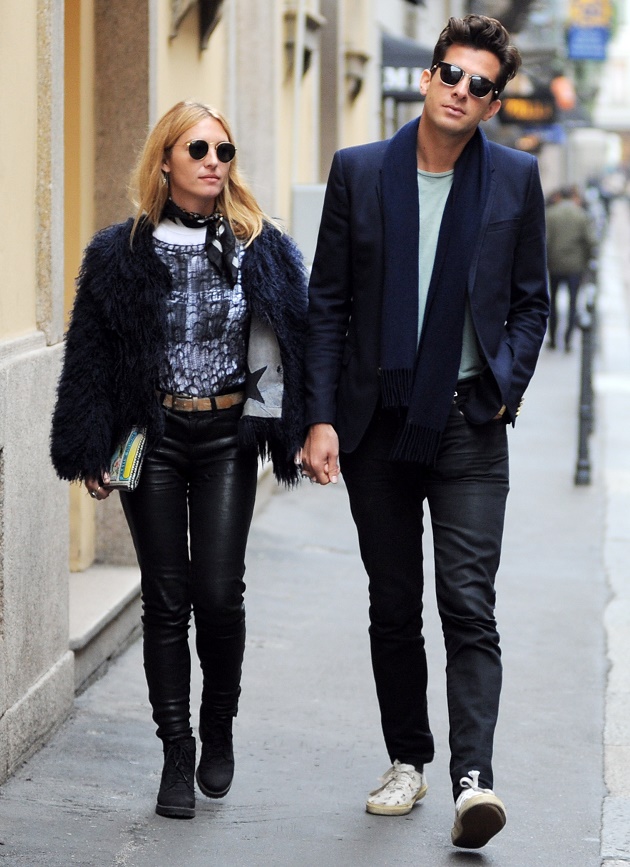 Mark Ronson and his wife Josephine de La Baume are seen having lunch and shopping on October 27, 2015 in Milan, Italy. Pictured: Mark Ronson and Josephine de La Baume Ref: SPL1161950 271015 Picture by: Splash News Splash News and Pictures Los Angeles: 310-821-2666 New York: 212-619-2666 London: 870-934-2666 photodesk@splashnews.com 