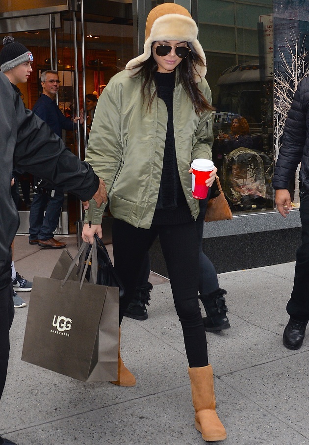 Kendall and Kylie Jenner Go Shopping for UGGS in NYC