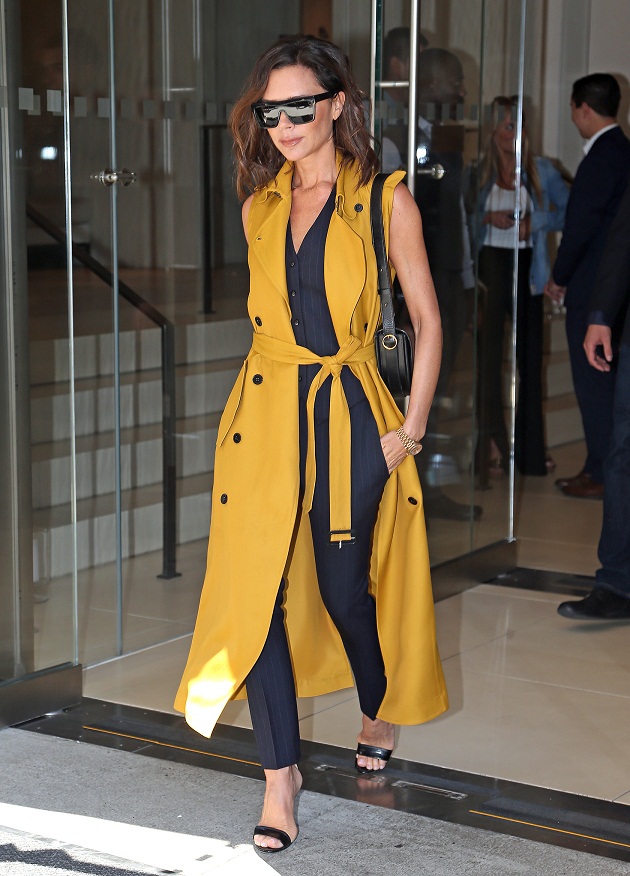 Victoria Beckham steps out wearing great fashion as she leaves her hotel in New York City.