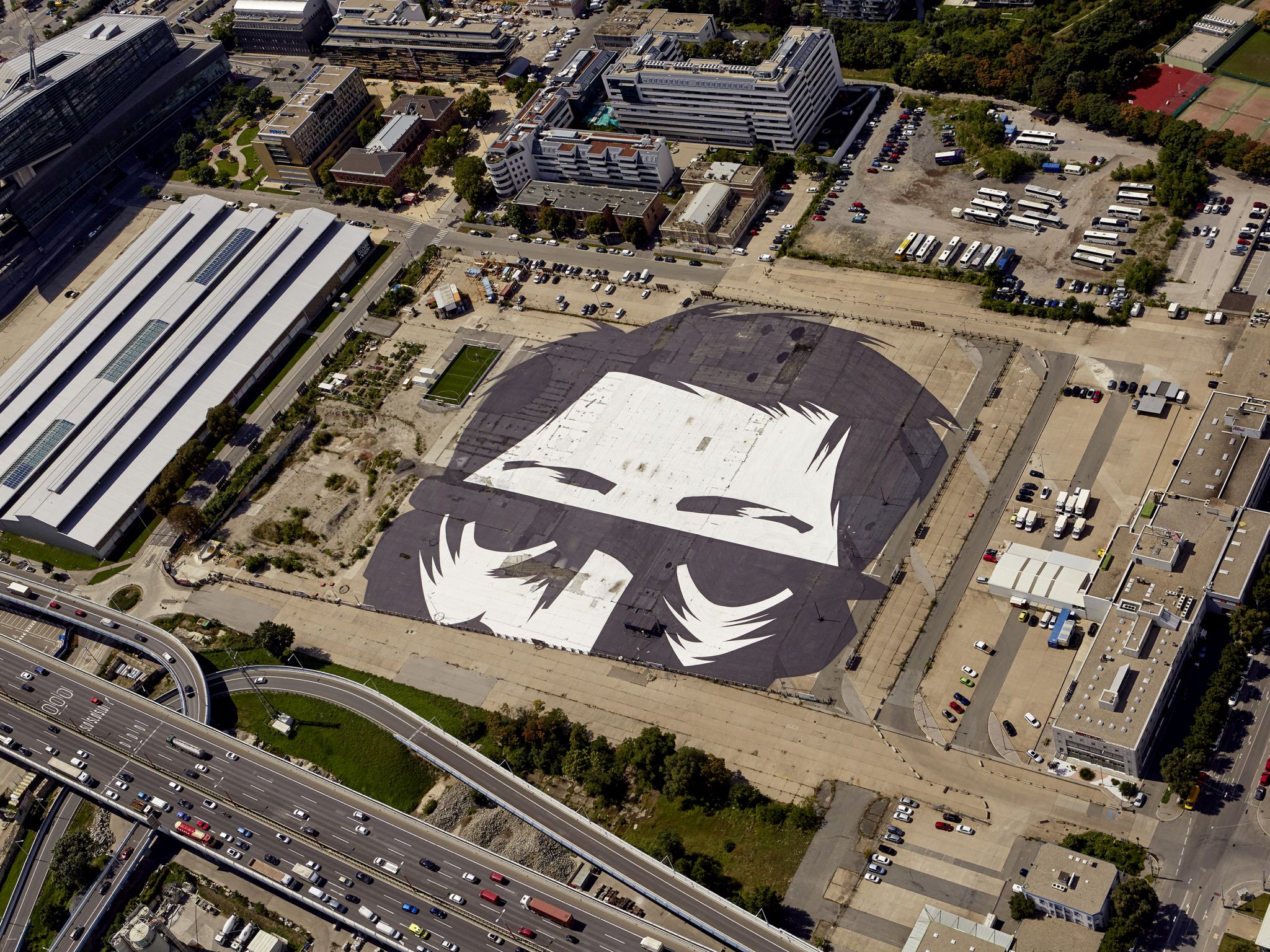 Neu Marx: 30.000 m2 großes GOLIF-Kunstwerk auf der Karl-Farkas-Gasse