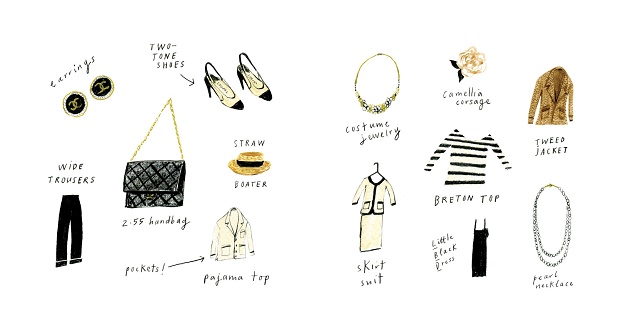 Nina Cosford’s illustrations from the new book “Coco Chanel."