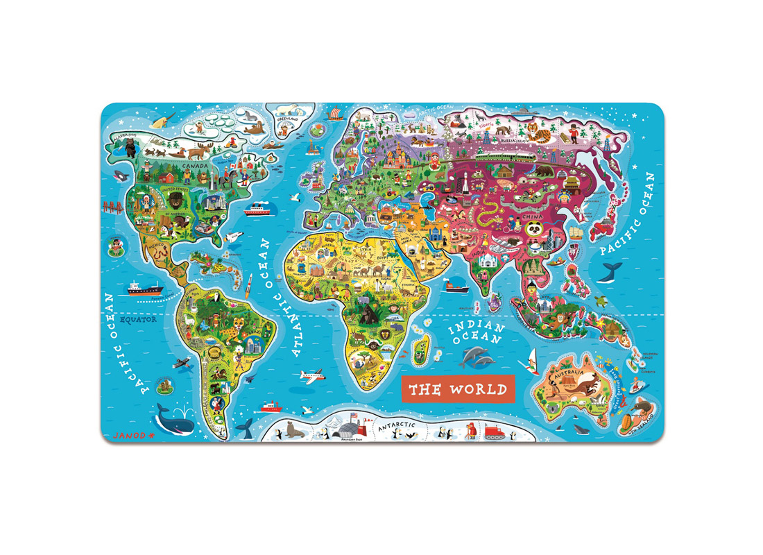 Karta svijeta s magnetima, Lafaboo