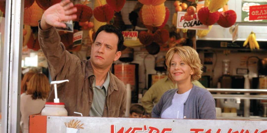 This image released by Warner Bros. Home Video shows actors Tom Hanks, left, and Meg Ryan in a scene from the romantic comedy "You've Got Mail," directed, co-written and co-produced by Nora Ephron. Publisher Alfred A. Knopf confirmed Tuesday, June 26, 2012, that author and filmmaker Nora Ephron died Tuesday of leukemia in New York. She was 71. (AP Photo/Warner Bros. Home Video)