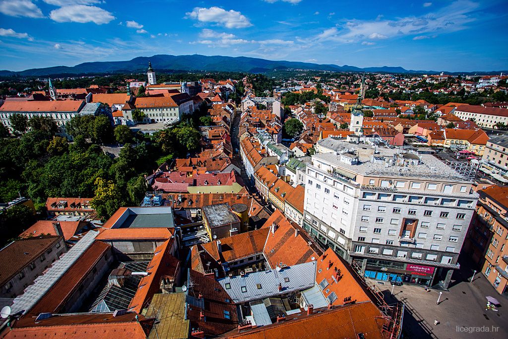 Pogled prema gradu i Medvednici