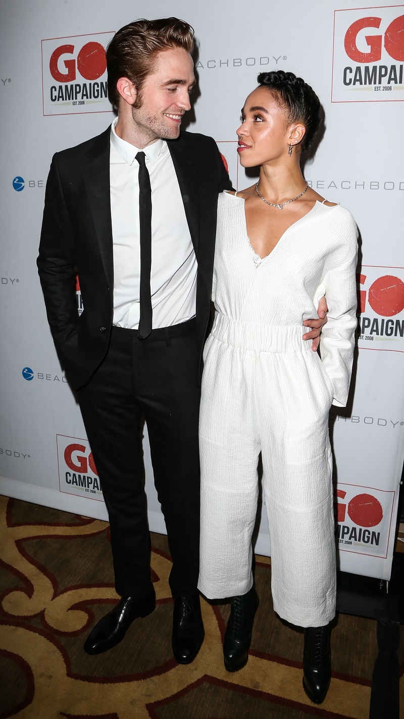 Robert Pattinson and girlfriend FKA twigs arrive at the 8th Annual GO Campaign Gala