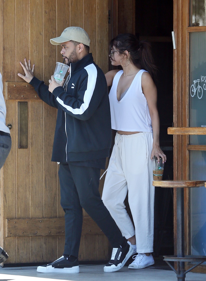 Selena Gomez and boyfriend The Weeknd celebrate Selena's birthday 25th with a lunch date in Los Angeles