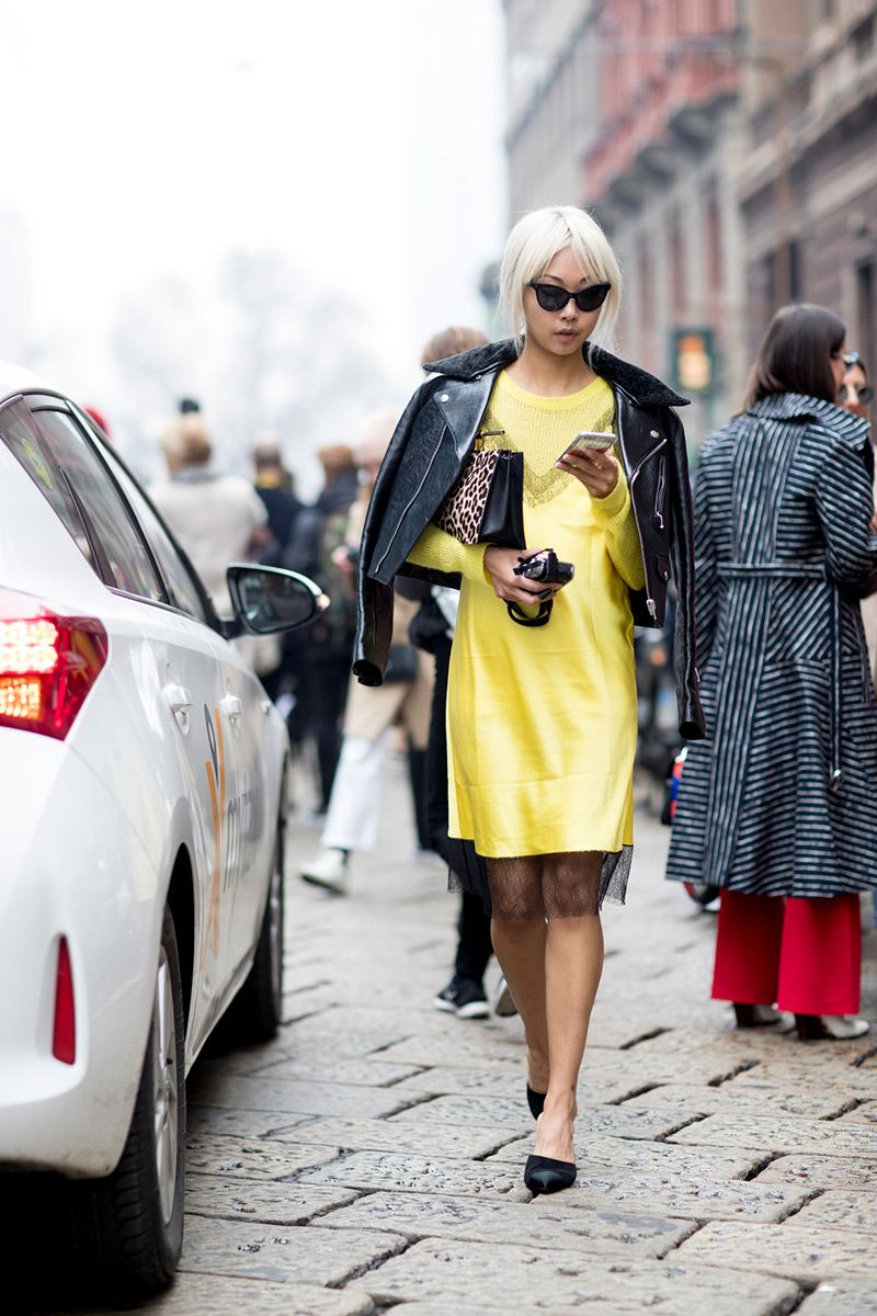 Žuta street style kombinacije