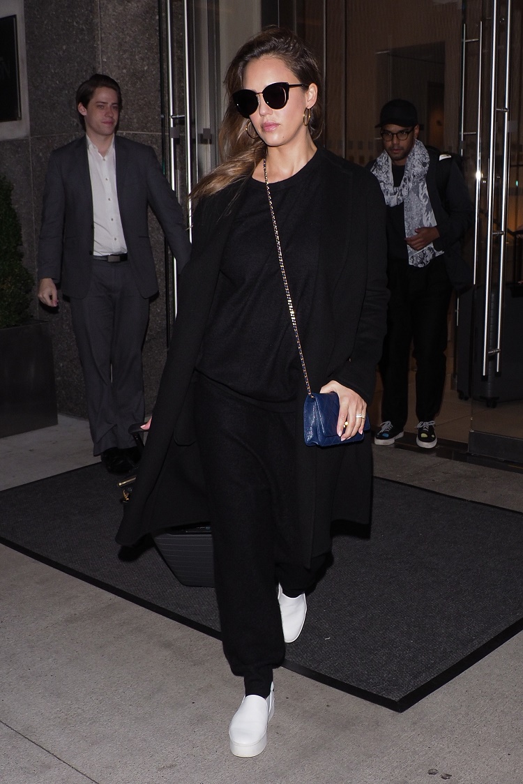 Jessica Alba Sightings In New York City
