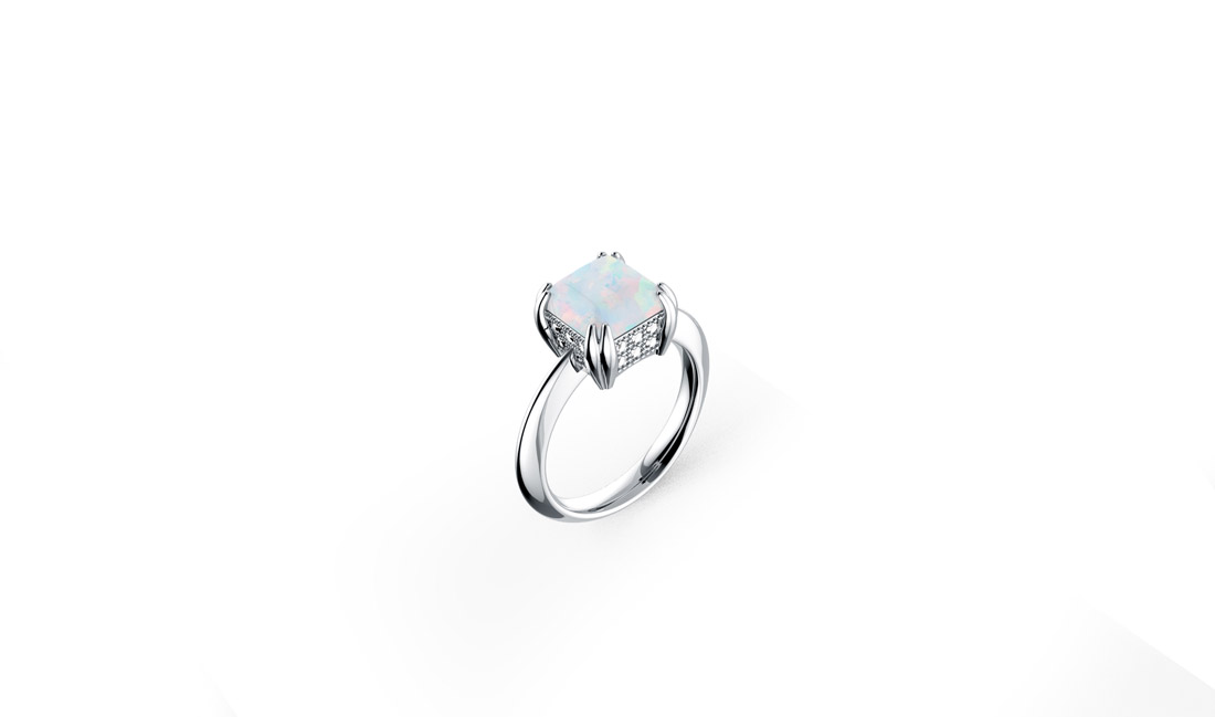 Srebrni prsten s opalom, redovna cijena 440kn, s popustom 308kn, ARGENTUM