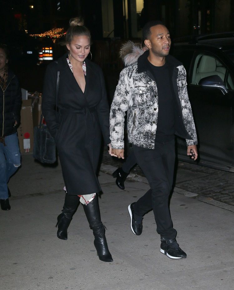 Chrissy Teigen & John Legend Sighting, NYC