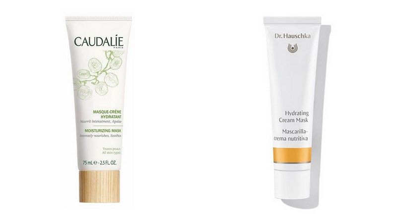 Caudalie Moisturizing Mask i Dr. Hasuchka Hydrating Cream Mask