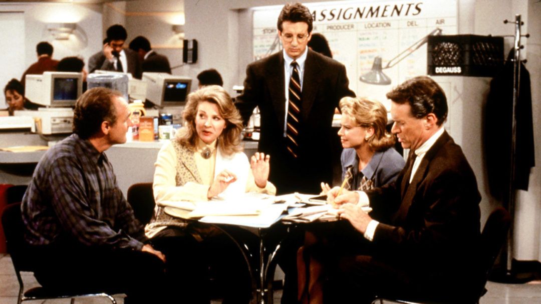 MURPHY BROWN, Joe Regalbuto, Candice Bergen, Grant Shaud, Faith Ford, Charles Kimbrough, (Season 1),