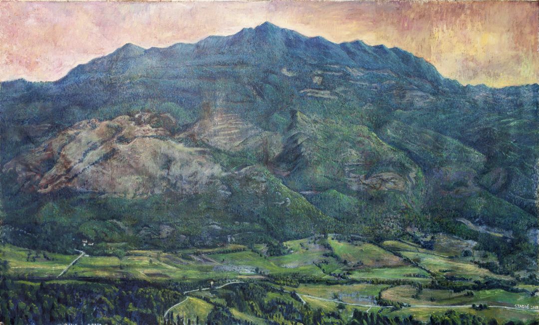 Učka, Ulje i jajčana tempera na platnu, 290x170cm, 2017