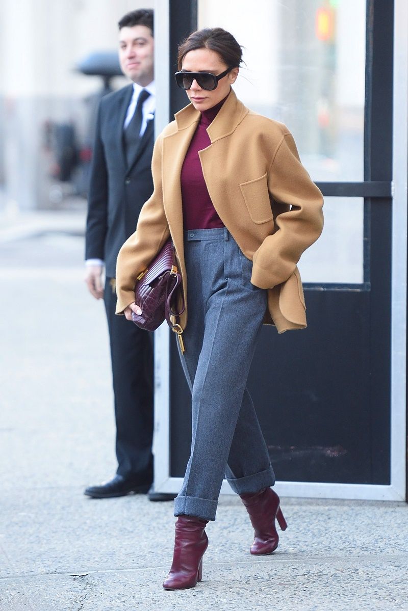 Victoria Beckham leaves her hotel in NYC.