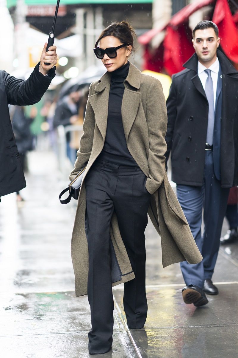 Victoria Beckham, David Beckham, Romeo Beckham, Cruz Beckham and Harper Beckham departing from Balthazar after her fashion during New York Fashion Week