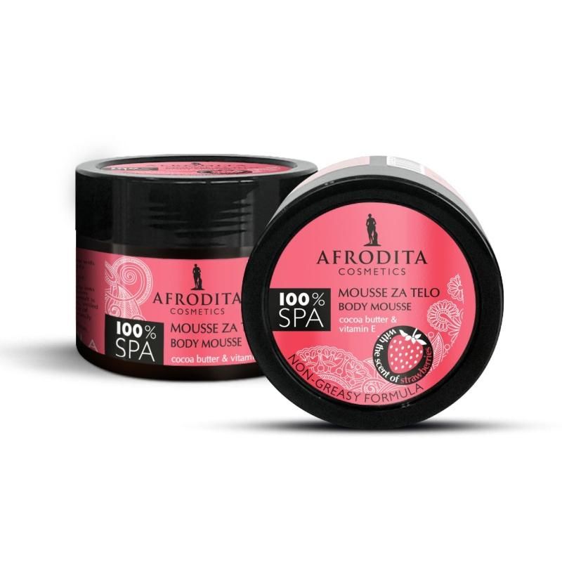 Afrodita 100% Spa Body Mousse jagoda