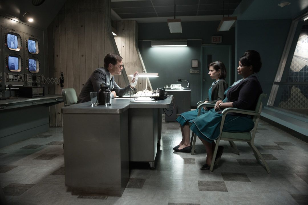 (From L-R) Michael Shannon, Sally Hawkins and Octavia Spencer in the film THE SHAPE OF WATER. Photo by Kerry Hayes. © 2017 Twentieth Century Fox Film Corporation All Rights Reserved