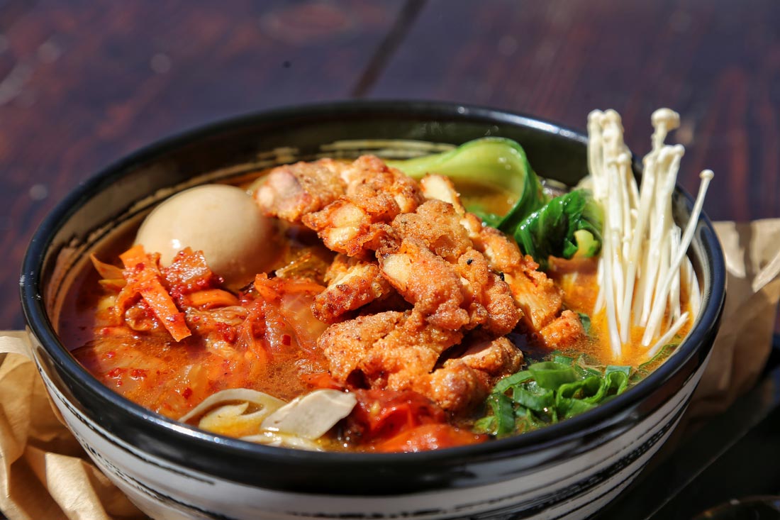 Chicken kimchi ramen