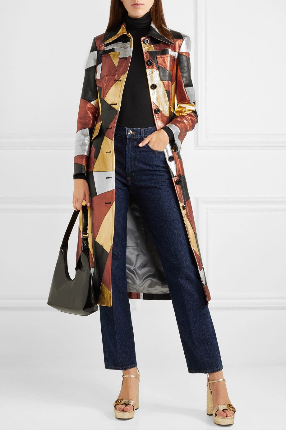 Michael Kors Collection patchwork kaput zima 2019