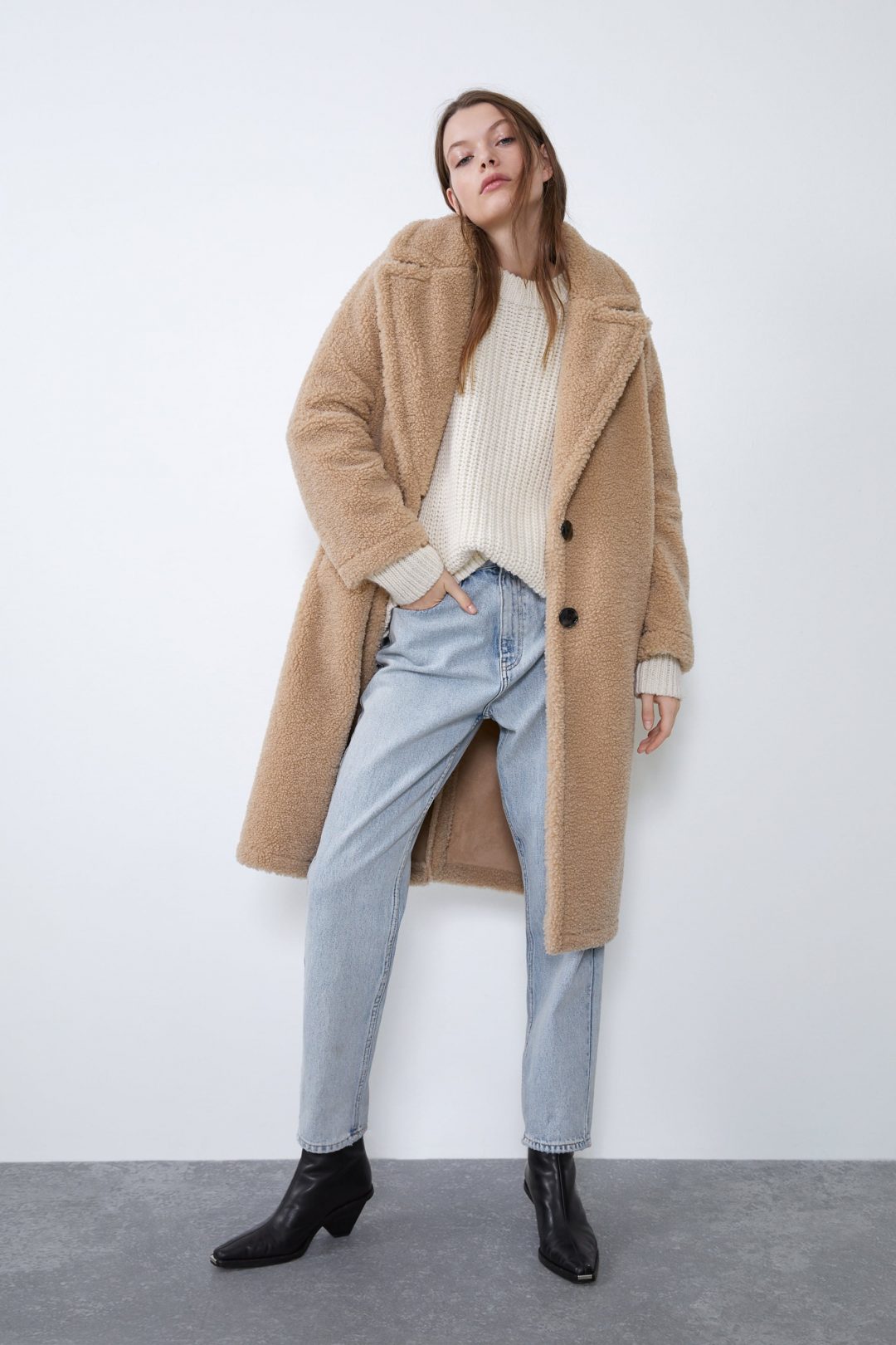 Zara teddy kaput zima 2019.