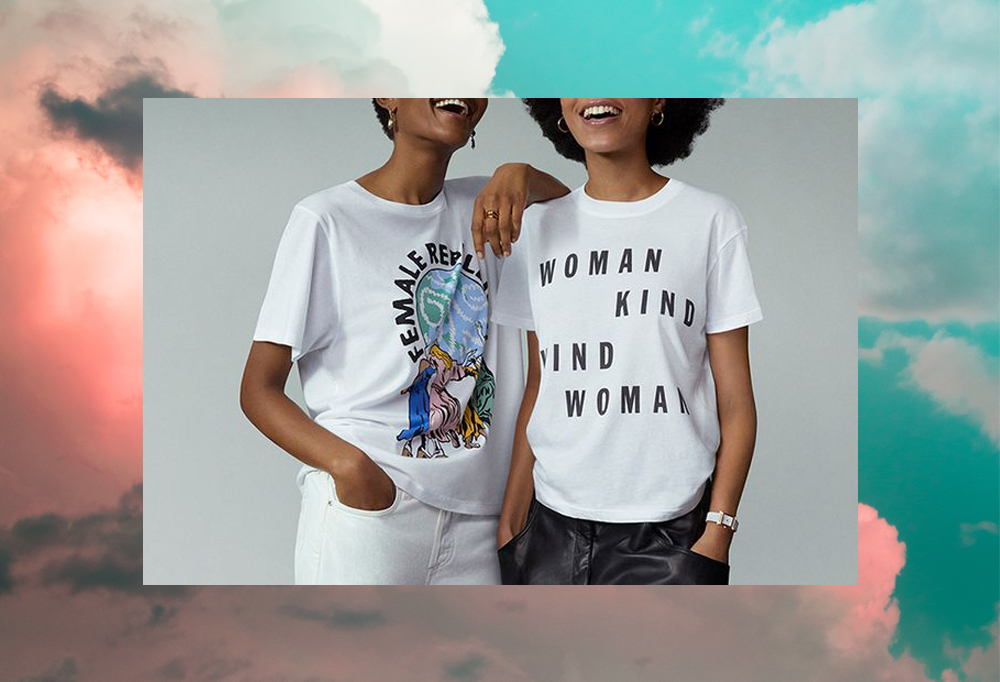 Net-a-Porter International Women's Day T-shirt 2020.