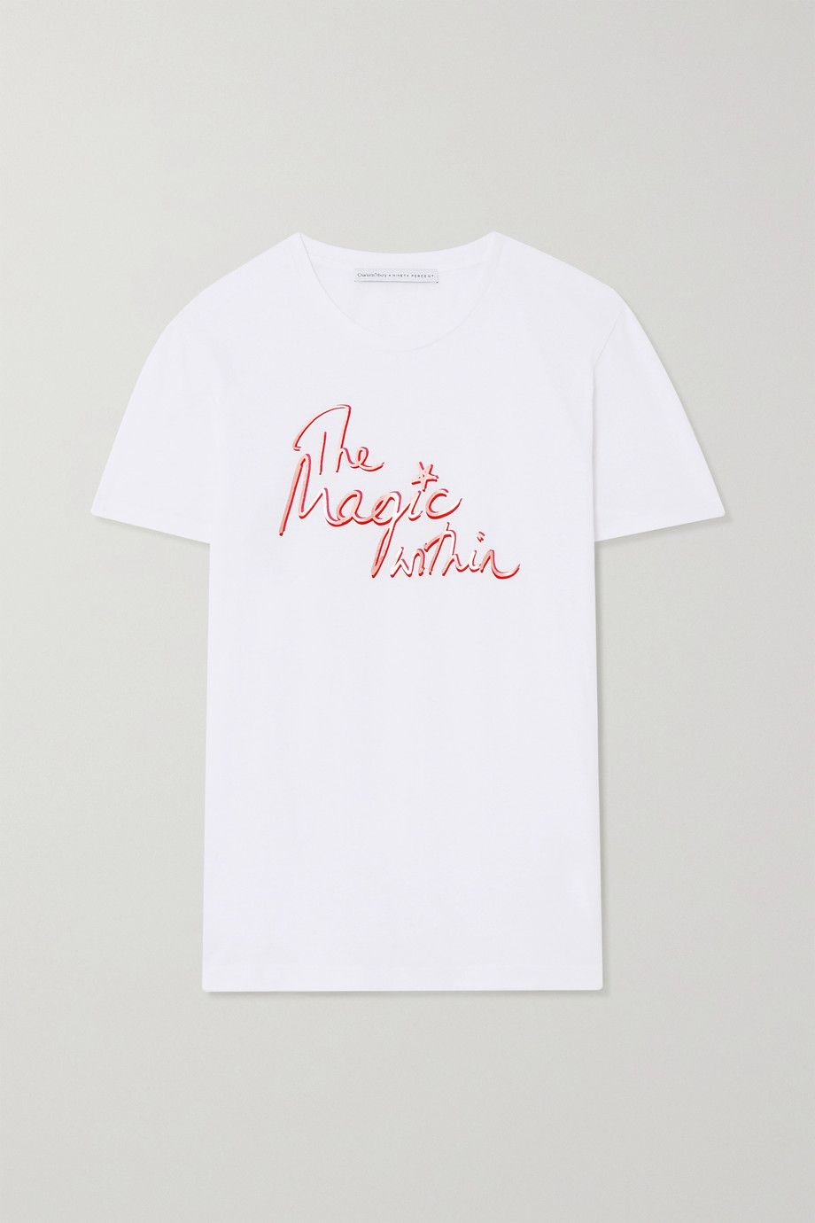 Net-a-Porter x Charlotte Tilbury International Women's Day T-shirt 2020.