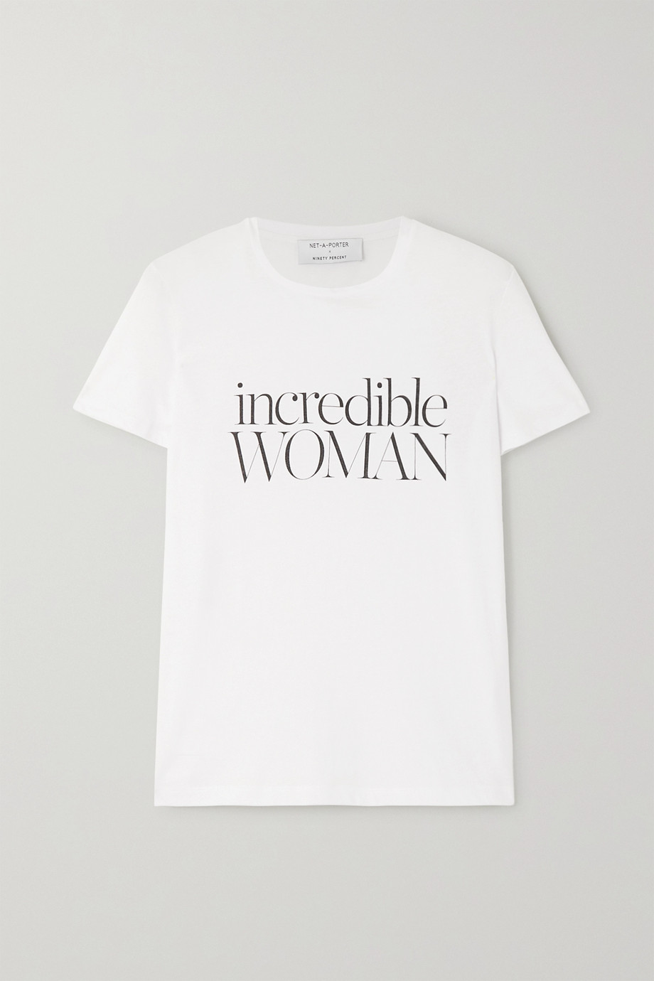 Net-a-Porter x Ninety Percent International Women's Day T-shirt 2020.