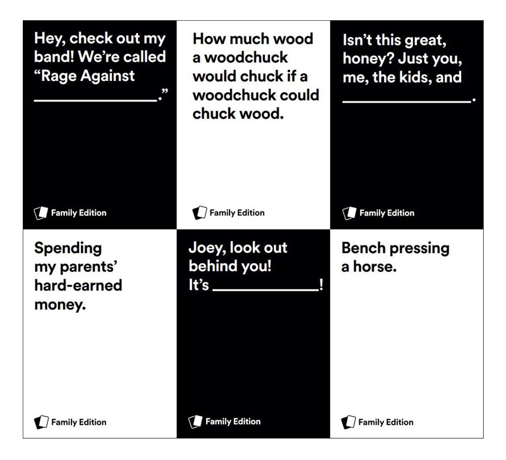 Cards Against Humanity Family Edition