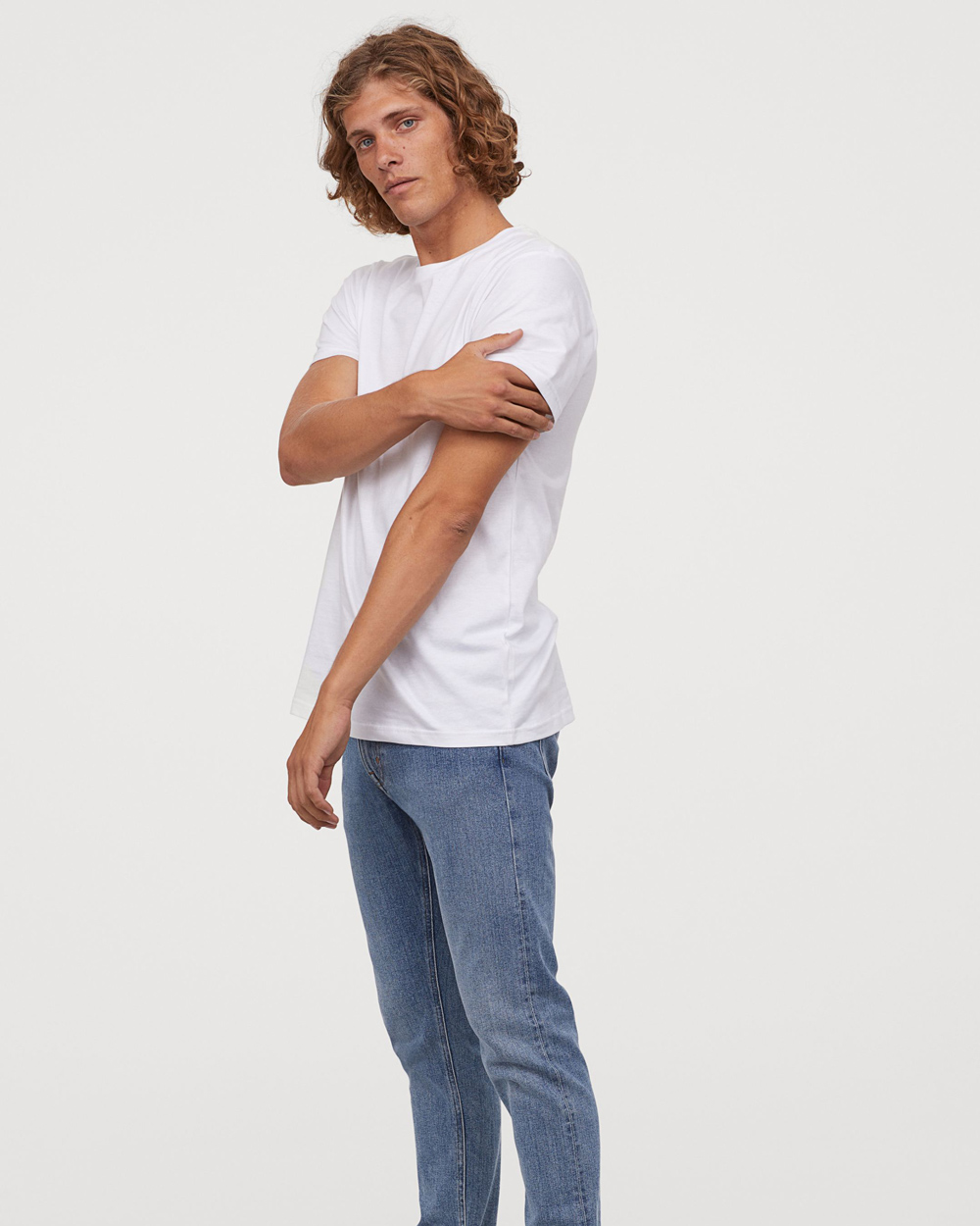 H&M muška bijela majica proljeće 2020 3