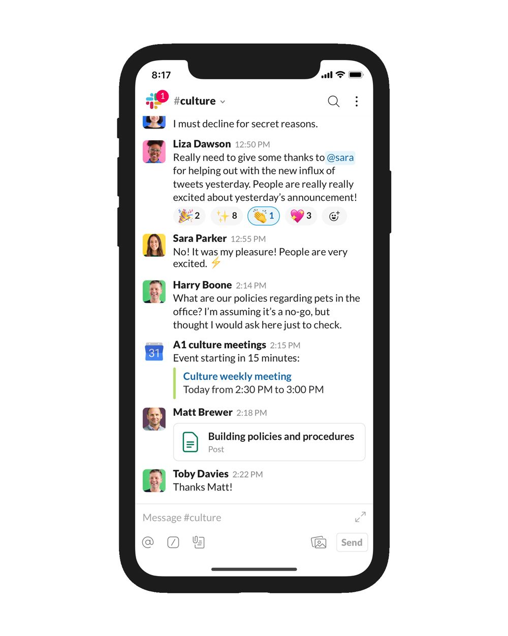 Slack mobilna aplikacija za rad od kuće