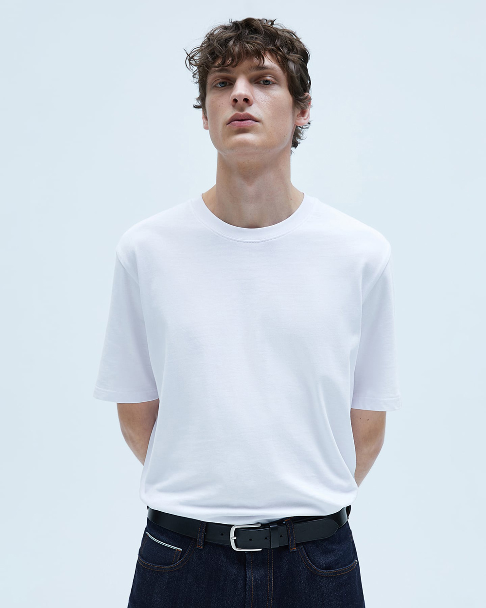 Zara muška bijela majica proljeće 2020 2