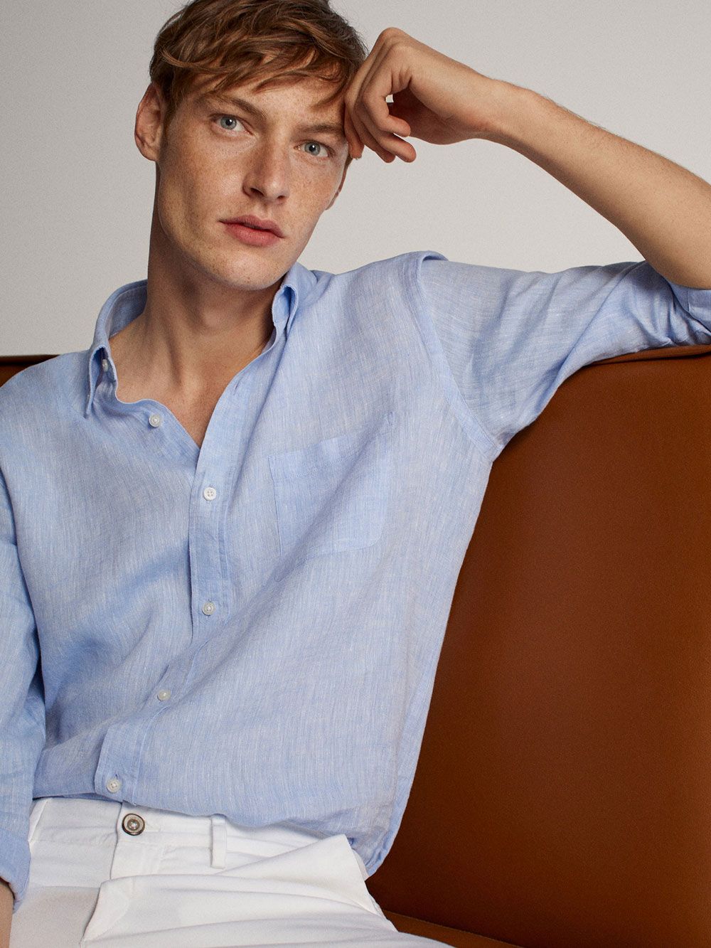 Massimo Dutti lanena košulja nova muška kolekcija ljeto 2020 6