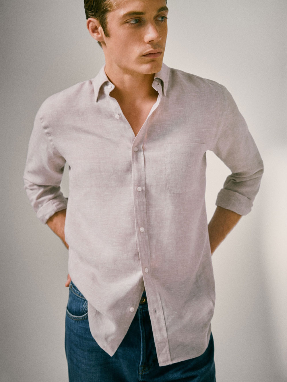 Massimo Dutti lanena košulja nova muška kolekcija ljeto 2020 7