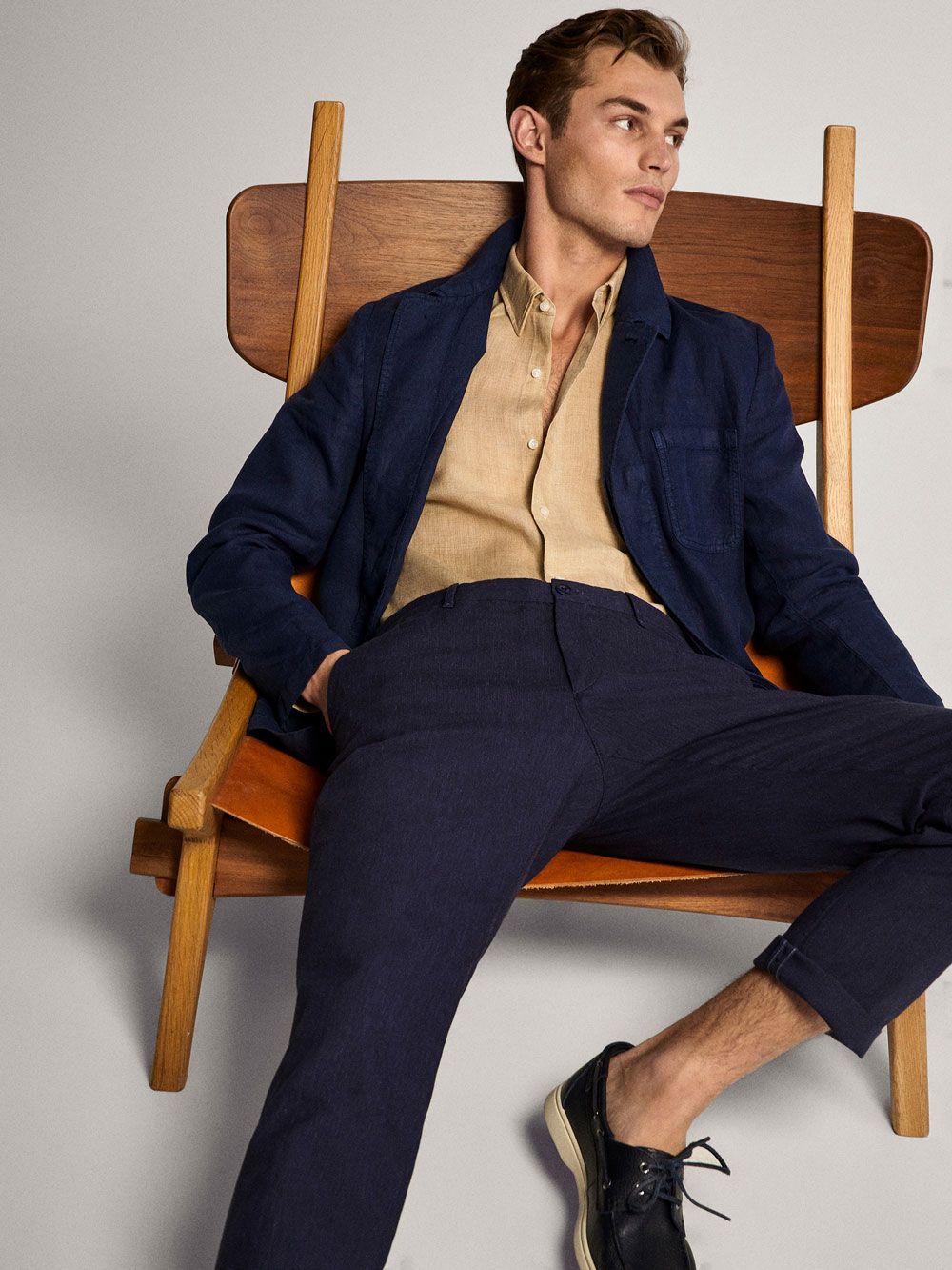 Massimo Dutti lanene hlače nova muška kolekcija ljeto 2020 2