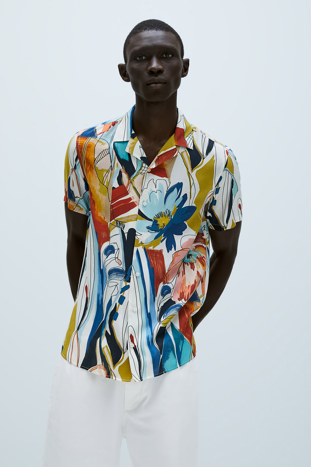 Zara muška košulja s uzorkom ljeto 2020 13