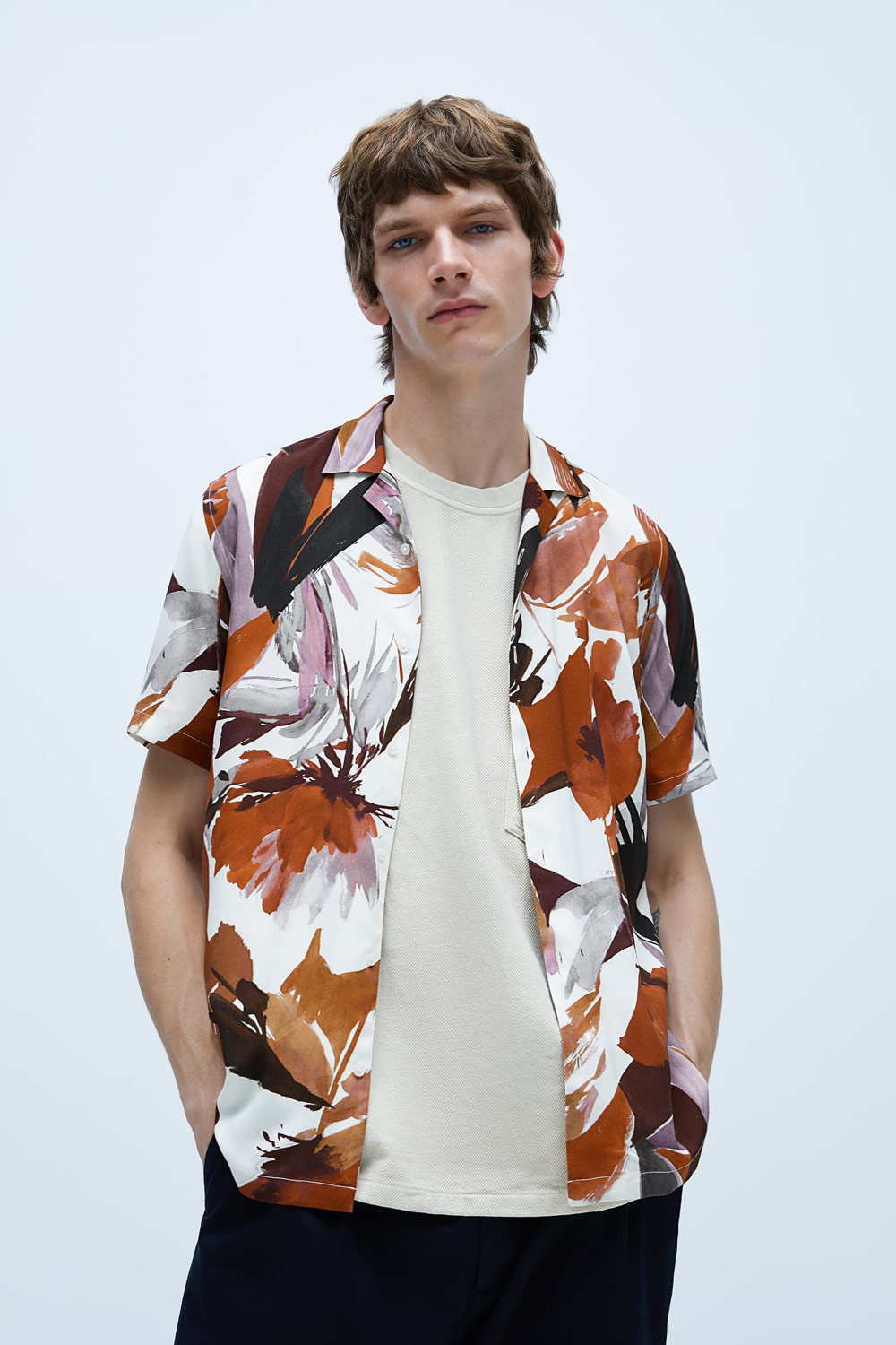 Zara muška košulja s uzorkom ljeto 2020 8