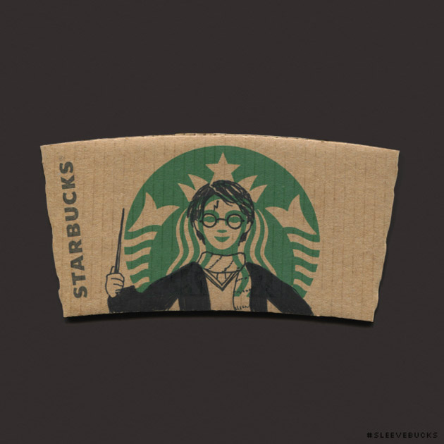 Starbucks logo pretvoren u poznate likove