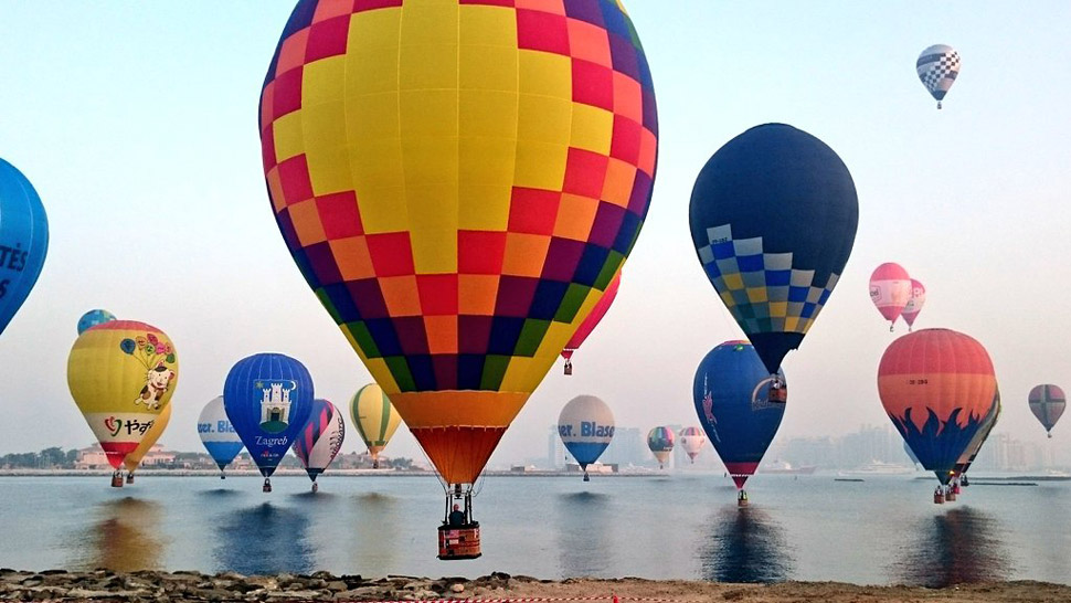 Hrvatski balonaši iznad Dubaija