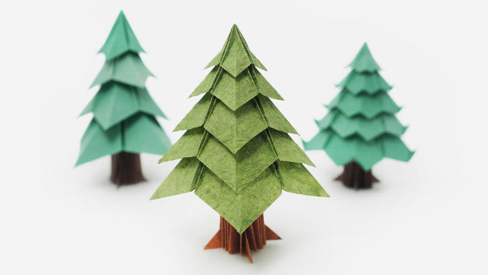 Napravite papirnato božićno drvce