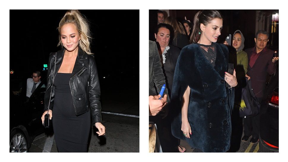 Trudnički stil: Chrissy Teigen i Anne Hathaway