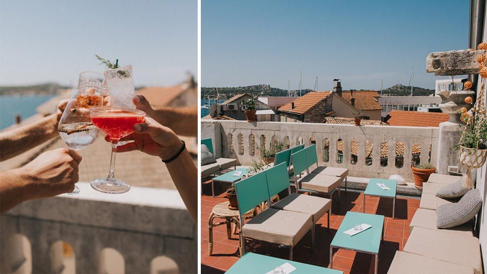 Rooftop bar bistroa SHE u Šibeniku se ne propušta