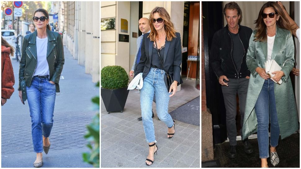 Tri kombinacije Cindy Crawford u kojoj glavnu ulogu imaju traperice