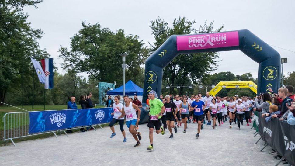 Održana humanitarna utrka Europa Donna Zagreb Pink Run