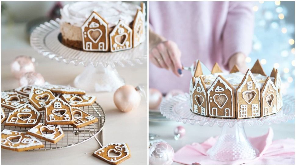 Božićni gingerbread cheesecake želimo na blagdanskom stolu